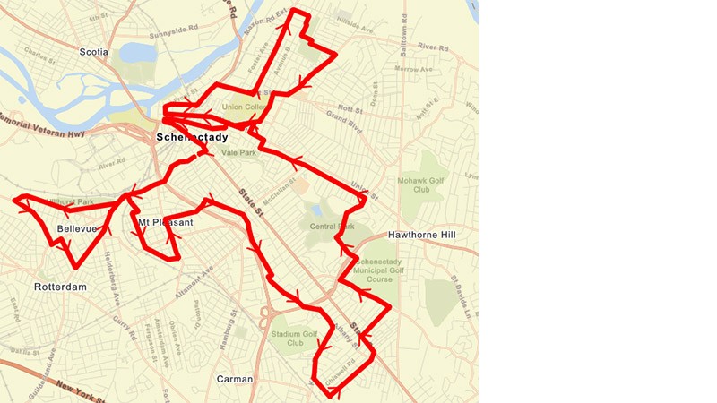 Transfinder Maps, Tracks Schenectady’s First Responders Parade Route